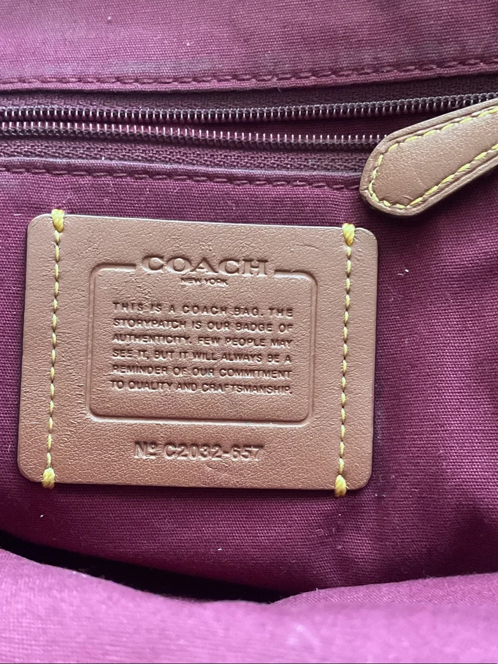 Coach compact backpack